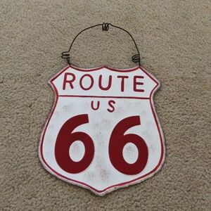 Metal Route 66 Sign